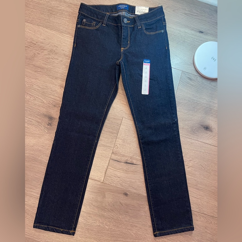 Selling dark jeans,